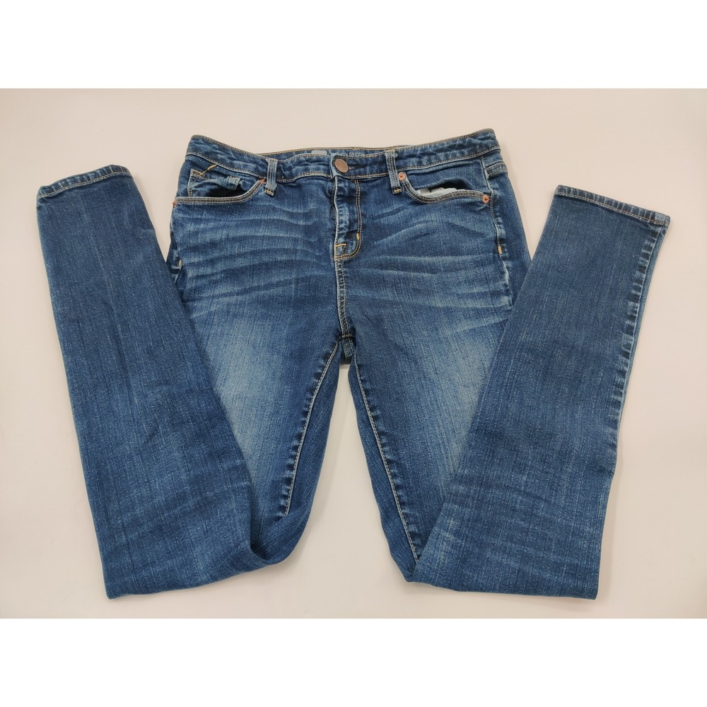 Mossimo Curvy Skinny Jeans Womens 6R Medium Wash Blue Denim Stretch 6R/R
